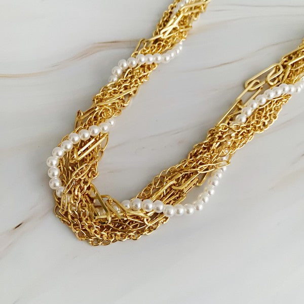 Multi Chain Pearl Necklace Shop Style & More | Fresh Looks, Everyday Deals & Free Shipping