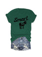 Women's Round Neck Short Sleeve T-Shirt - Casual Summer Top FitiqueFit