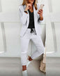 Lapel Blazer & Drawstring Trousers OL Suit – 12 Colors XS–3XL FitiqueFit