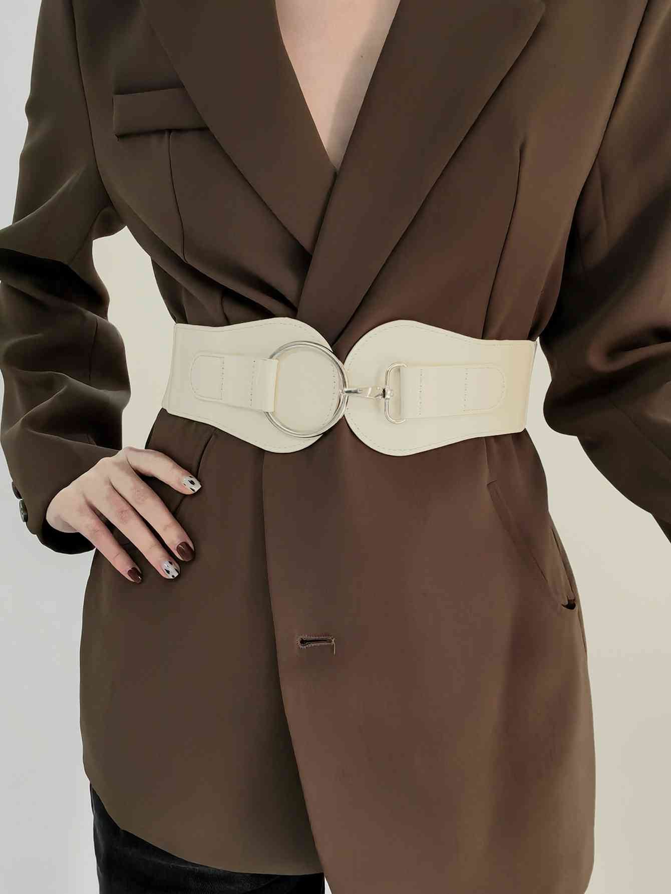 Elegant Fashion PU Elastic Wide Belt – Adjustable Comfort Fit See size chart under “more details” The Fashion Celestial