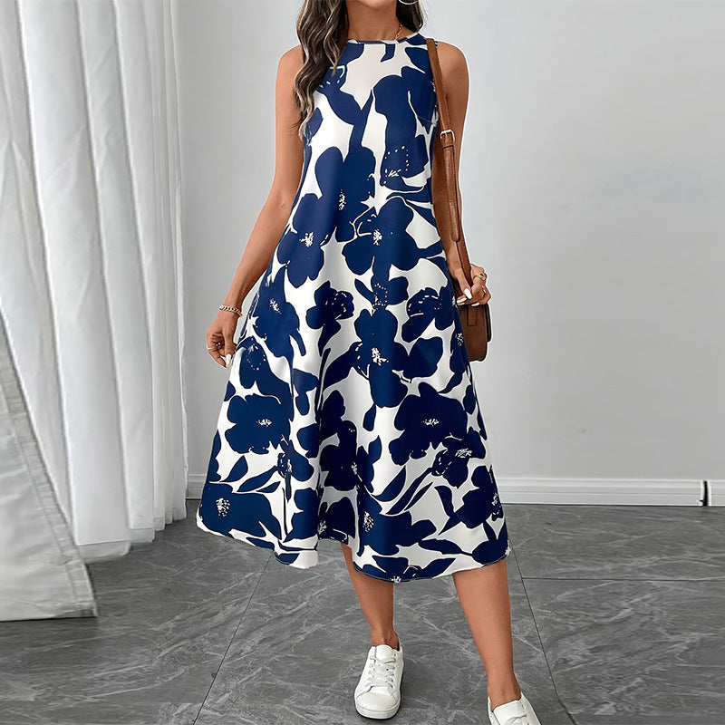 Dress Polyester Sleeveless Vest A- Line Skirt Grayceful LLC
