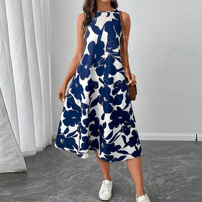 Dress Polyester Sleeveless Vest A- Line Skirt Grayceful LLC