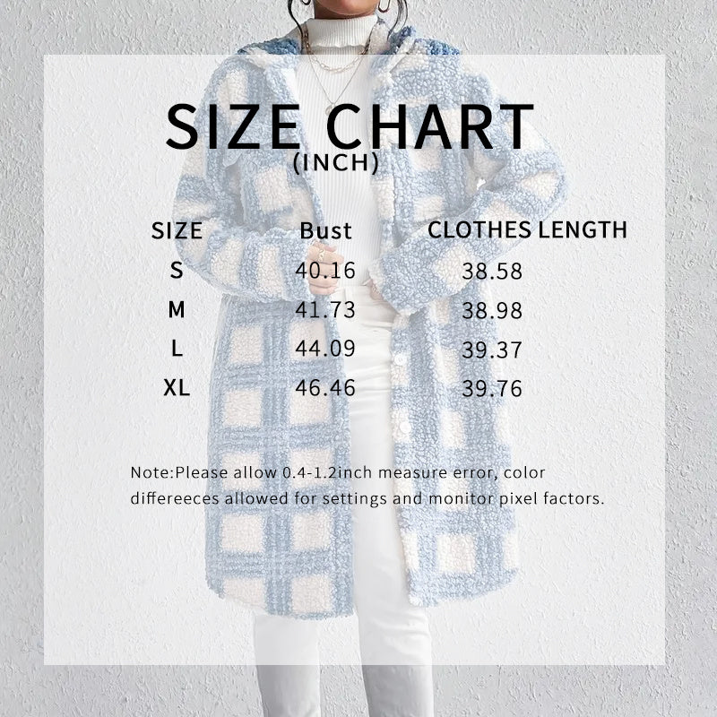 Women’s Plaid Fleece Jacket FitiqueFit
