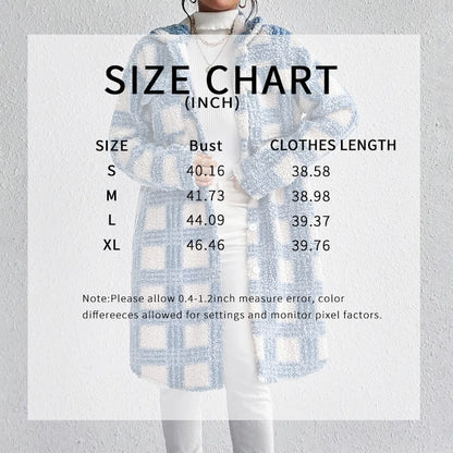 Women’s Plaid Fleece Jacket FitiqueFit