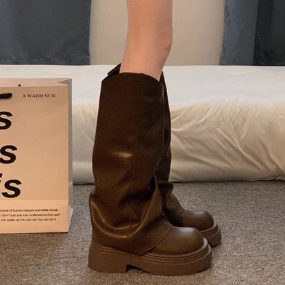 Women’s Platform Dress Boots – British Style Autumn/Winter FitiqueFit
