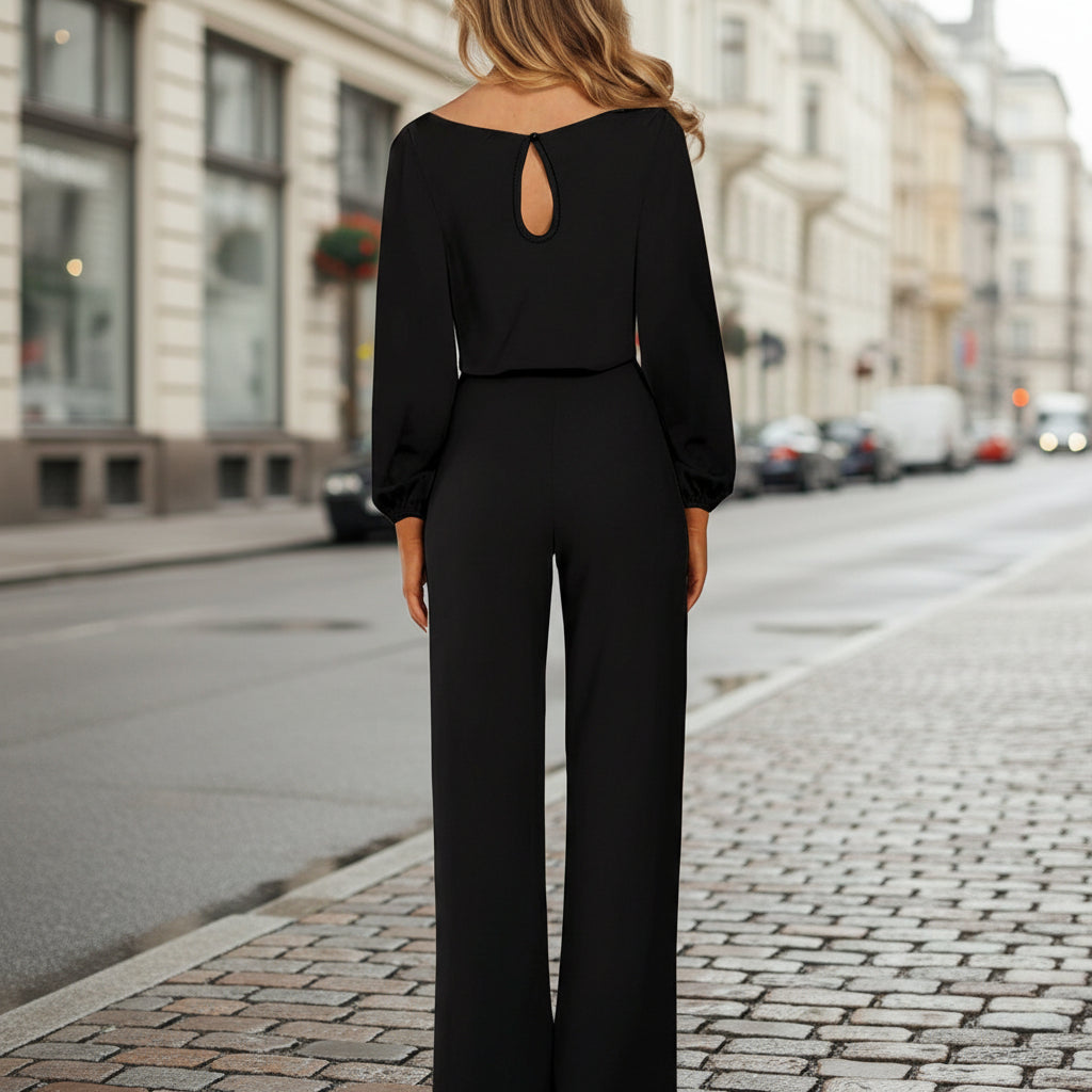 Solid Color Slim-Fit Long Sleeve Knit Jumpsuit | 3 Colors S–XXL FitiqueFit