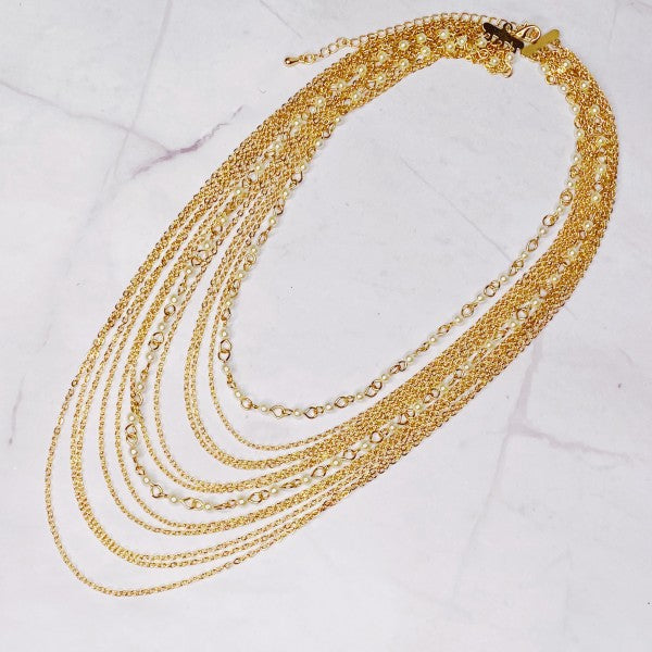Beautifully Draping Pearl And Chain Necklace Shop Style & More | Fresh Looks, Everyday Deals & Free Shipping