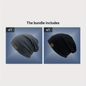 Unisex Beanie | Black, Lightweight, Fabric, Toggle Closure, Urban Style, Ideal for Spring/Fall/Winter NovaCart