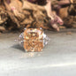 Three Stone 14K Gold Engagement Ring. 635R71337K-5CT