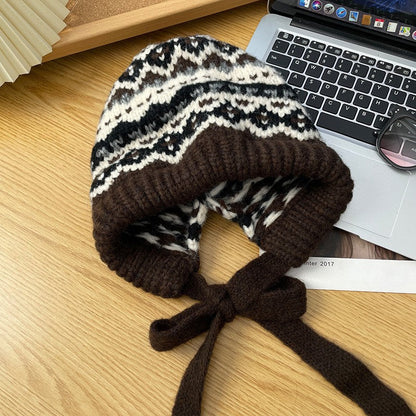 Winter Vintage Wool Bag Cap – Warm Ear Protection Hat for Cold Weather FitiqueFit