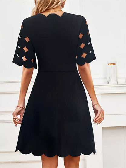 Cutout Half Sleeve Mini Dress New Era Fashion LLc