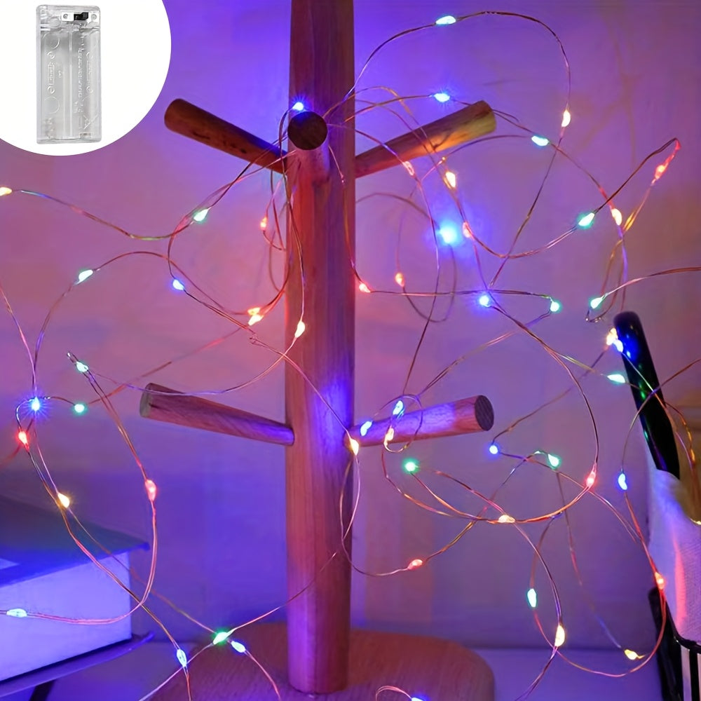 LED Fairy Lights Battery Box Copper Wire String 78.74/196.85/393.7inch Holiday Outdoor Lighting Christmas Tree Wedding Party Decoration NovaCart