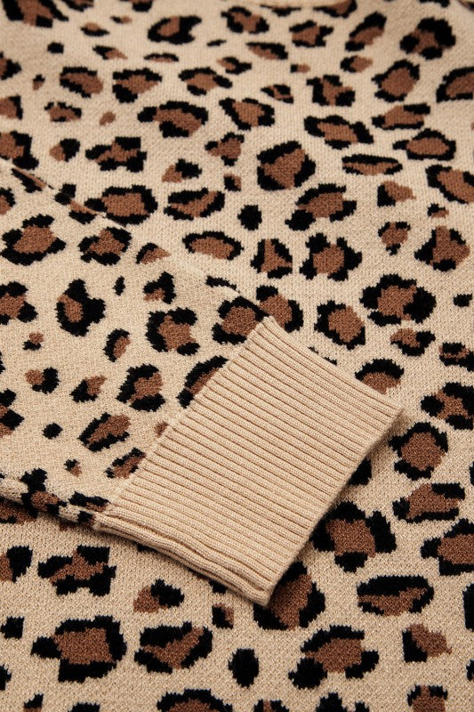Leopard Contrast Trim Dolman Sleeve Sweater Shop Style & More | Fresh Looks, Everyday Deals & Free Shipping