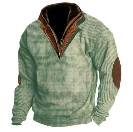 Warm And Loose Outdoor Breathable Stand Collar Men's Sweater Grayceful LLC