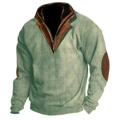 Warm And Loose Outdoor Breathable Stand Collar Men's Sweater Grayceful LLC