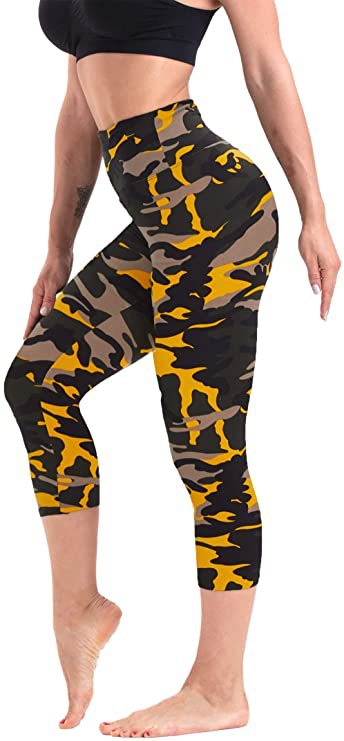 Cropped High-Rise Print Leggings – USA Flag Print Patriotic Workout Pants - 19 Styles FitiqueFit