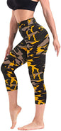 Cropped High-Rise Print Leggings – USA Flag Print Patriotic Workout Pants - 19 Styles FitiqueFit
