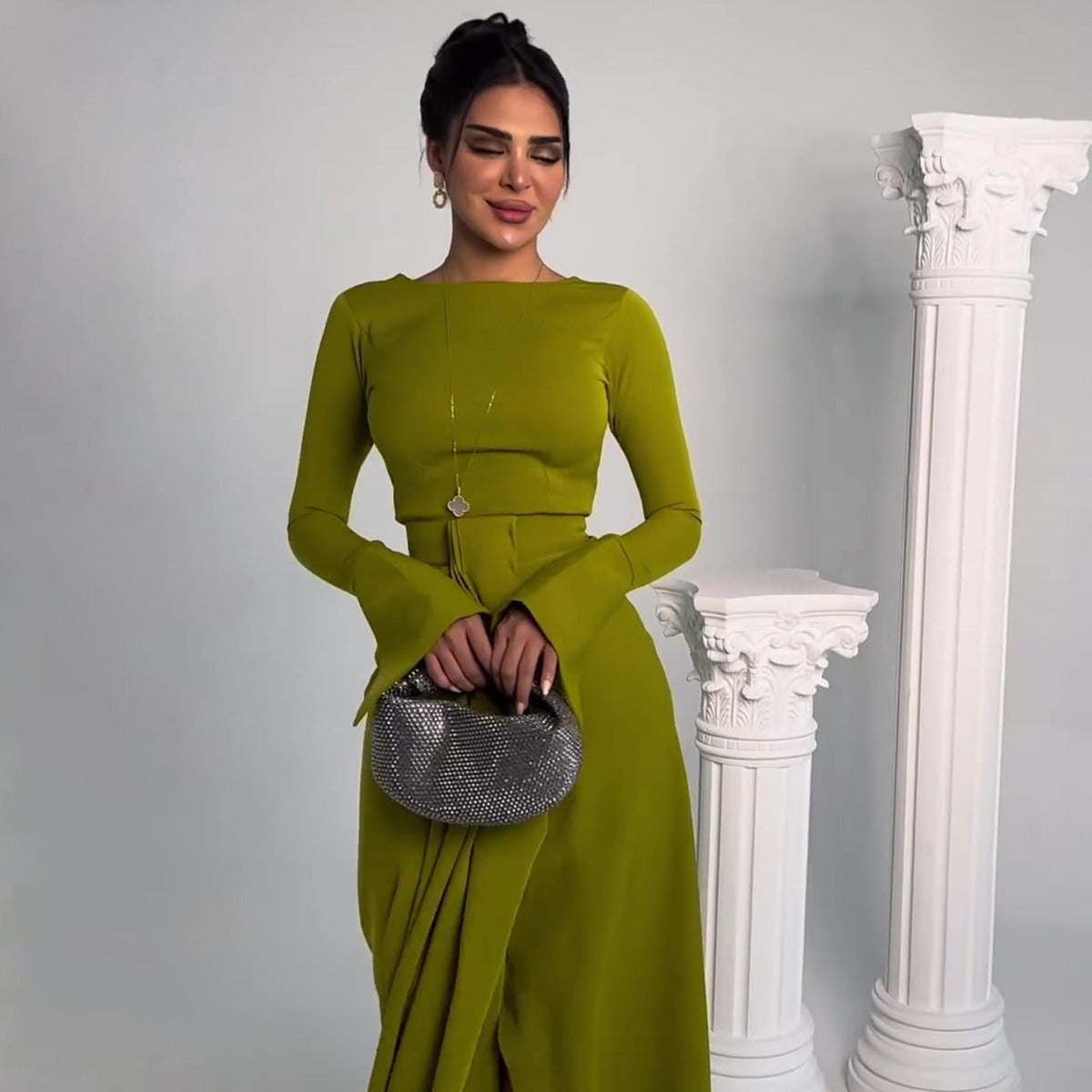 Graceful Satin Banquet Long Dress Grayceful LLC