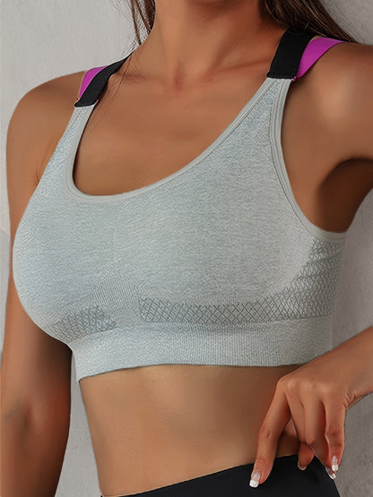 Summer Outer Wear Beautiful Back No Steel Ring Vest Type Sleep Sports Underwear Female Yoga Running Fitness Sports Bra Thin NovaCart