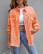 Fashion Ripped Shirt Jacket Female FitiqueFit