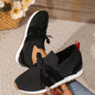 Women’s Lace‑Up Mesh Walking Flats FitiqueFit