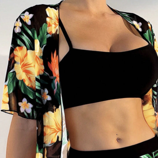 Women’s Floral Beach Set – Two-Piece Summer Outfit FitiqueFit