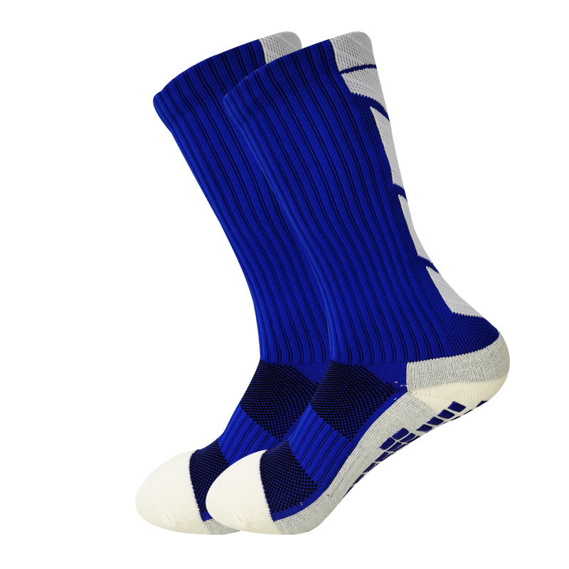 Non-slip Rubber Grip Cushion Soccer Sock | Fabric, All-season, Solid Color, Machine Washable, for Football, Basketball, Running, Hiking, Trekking, Yoga, Pilates - CT TAPESOCKS NovaCart