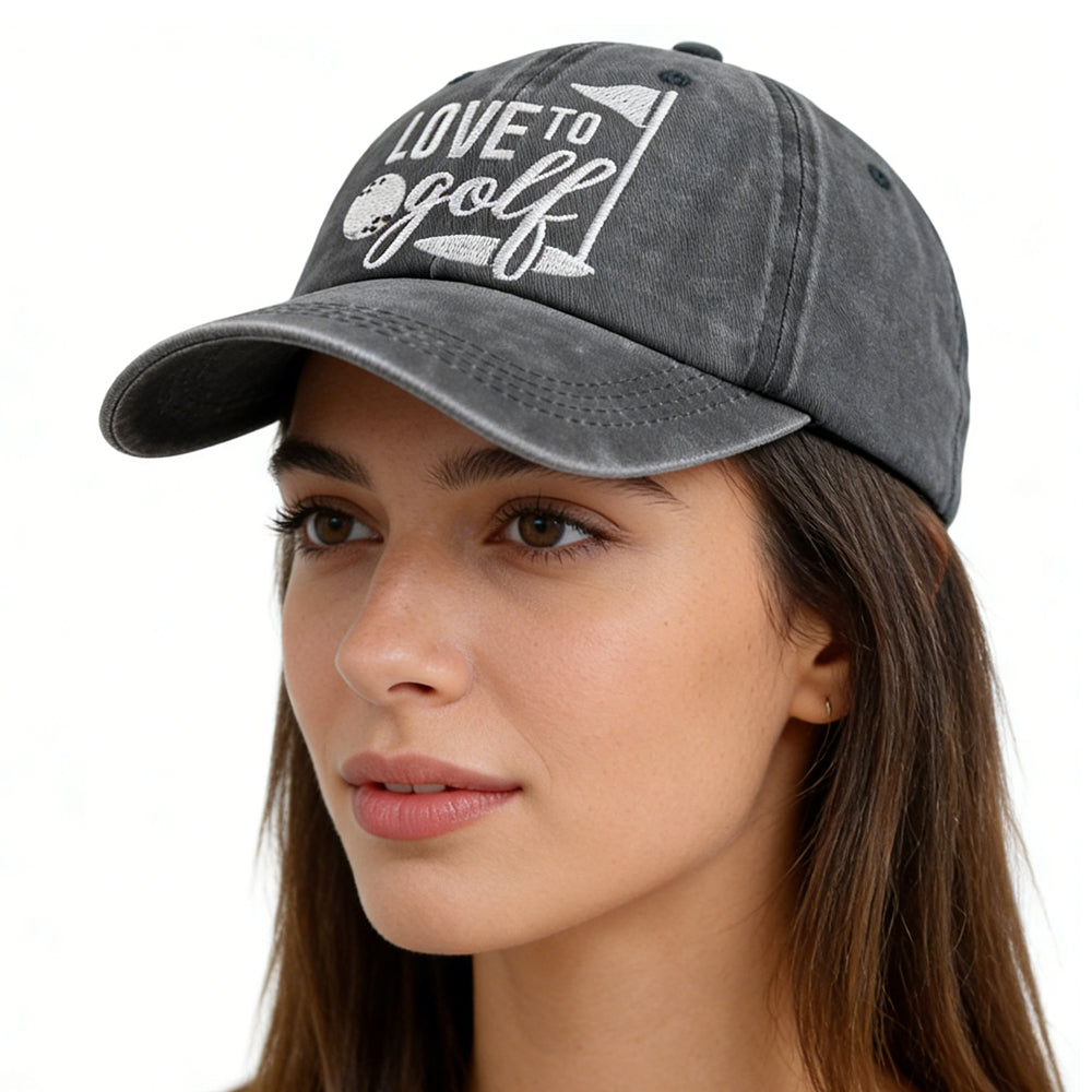 Golf Baseball Caps – Adjustable Embroidered Cotton Hats FitiqueFit