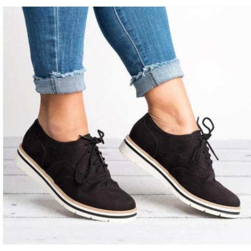 Women’s Retro British-Style Casual Shoes – Chic Everyday Sneakers FitiqueFit