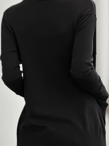 Women’s Casual Knitted Cardigan with Pockets FitiqueFit