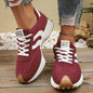 Round Toe Lace Up Sneakers New Era Fashion LLc