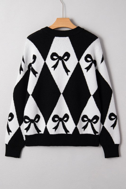 Daetta Rhombus Knit Loose Sweater Shop Style & More | Fresh Looks, Everyday Deals & Free Shipping