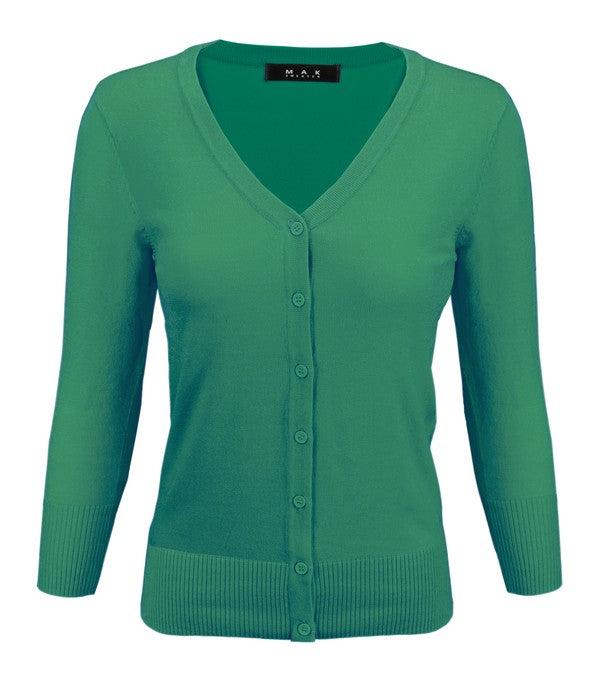 V-Neck Button Down Knit Cardigan Sweater Shop Style & More | Fresh Looks, Everyday Deals & Free Shipping