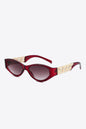 Chain Detail Temple Cat Eye Sunglasses New Era Fashion LLc