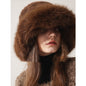Women’s Oversized Furry Fisherman Hat – Mongolian Style Winter Hat FitiqueFit