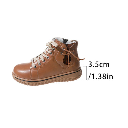 FitiqueFit Women’s Flat Heel Martin Boots FitiqueFit