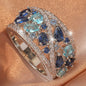 Bohemian Women's Couple Fashion Elegant Glass Synthetic Zirconia Gift Ring NovaCart