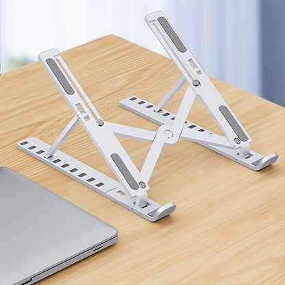 Laptop Stand Single Fork Folding Lift Cooling Base Desktop Tablet Portable Bracket Compatible With All Notebook ABS Material Ten Levels Adjustable NovaCart