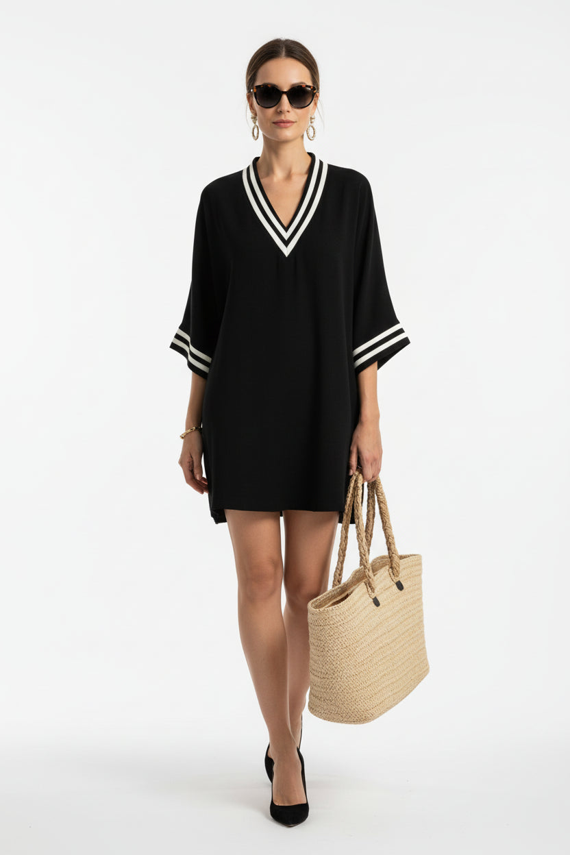 Women’s Elegant V Neck Casual Long Sleeve Top FitiqueFit
