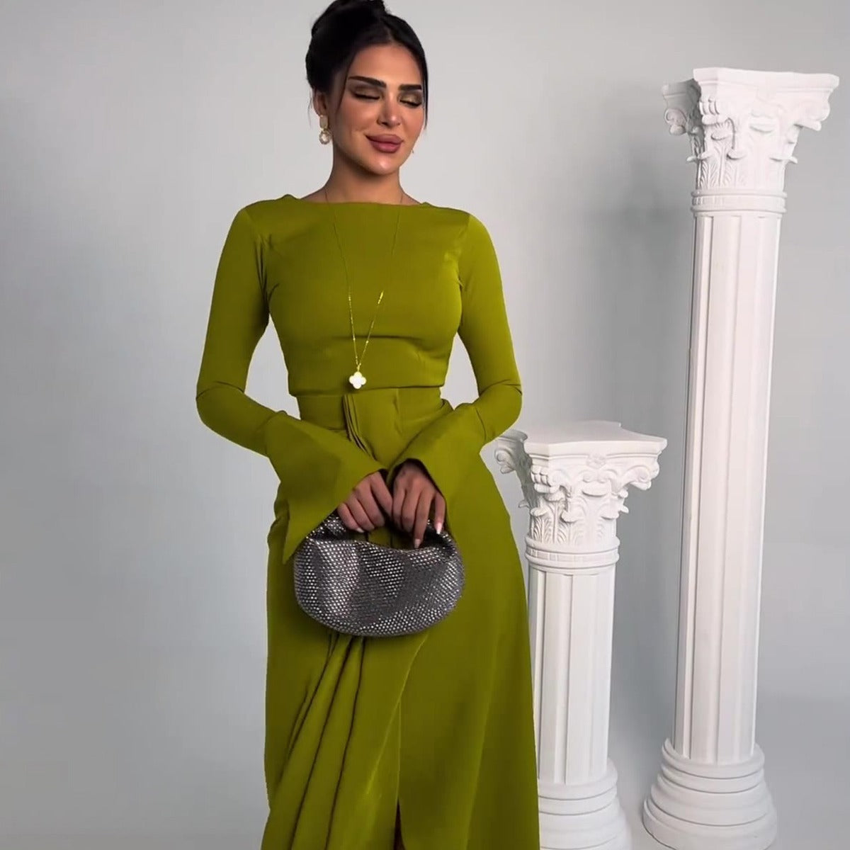 Graceful Satin Banquet Long Dress Grayceful LLC