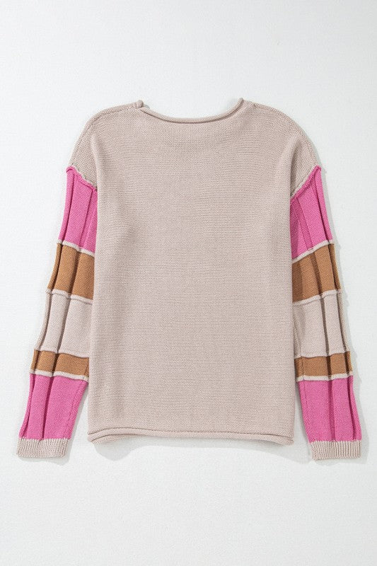 Ava Colorblock Exposed Seam Sweater Shop Style & More | Fresh Looks, Everyday Deals & Free Shipping