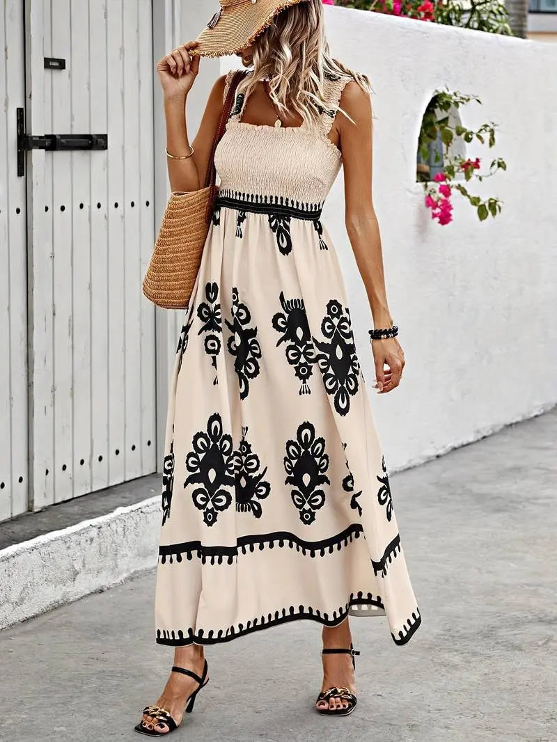 Embrace Effortless Elegance with the Livy Desert Breeze Maxi Dress