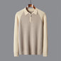 Half Zipper Contrast Color Lapels Sweater For Men Grayceful LLC