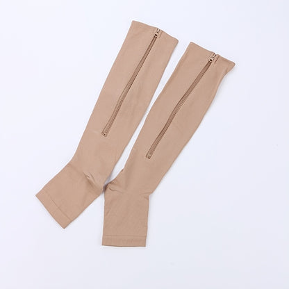 Toeless Compression Socks With Side Zipper For All Day Wear, Sports Socks NovaCart