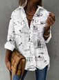 Women’s Casual Long Sleeve Shirt with Pocket FitiqueFit