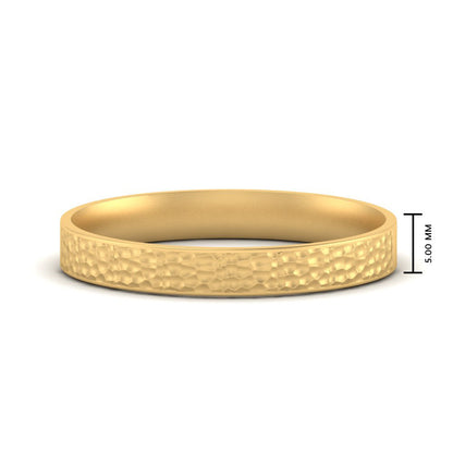 Hammered Finish Mens Wedding Band Fascinating Diamonds