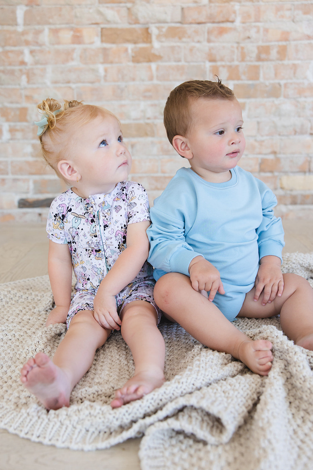 Portorosso Sky - Cloud Terry Bubble Romper Blush Lotus