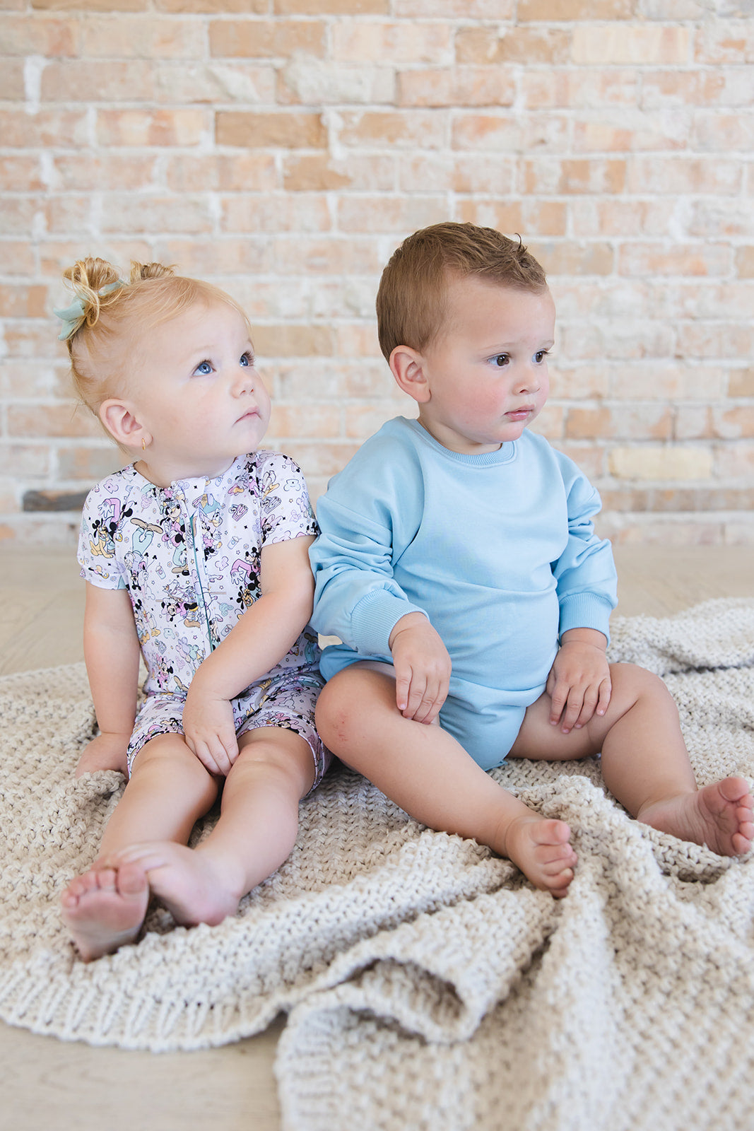 Portorosso Sky - Cloud Terry Bubble Romper Blush Lotus