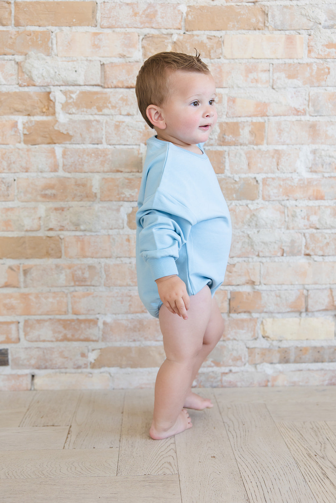 Portorosso Sky - Cloud Terry Bubble Romper Blush Lotus