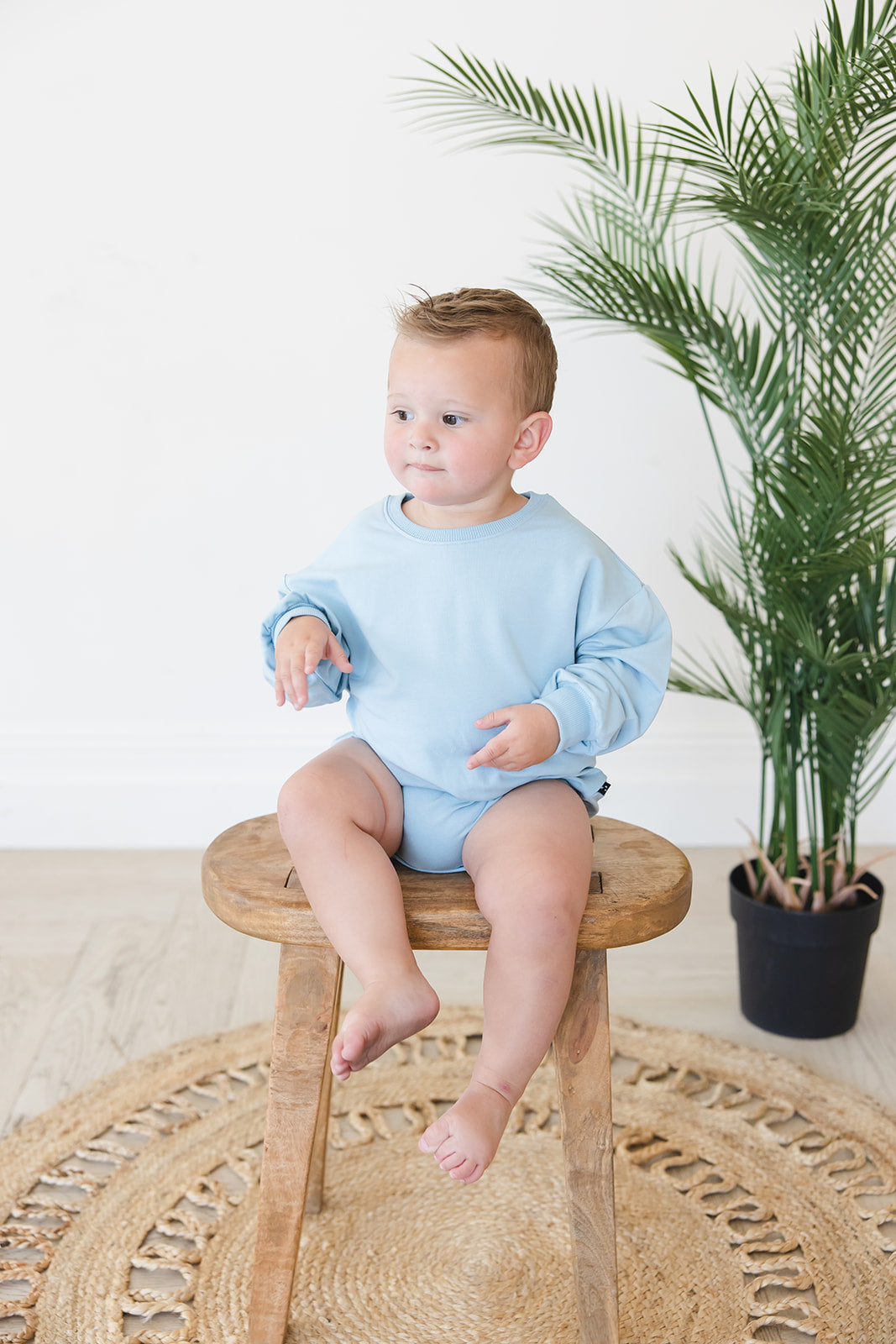 Portorosso Sky - Cloud Terry Bubble Romper Blush Lotus